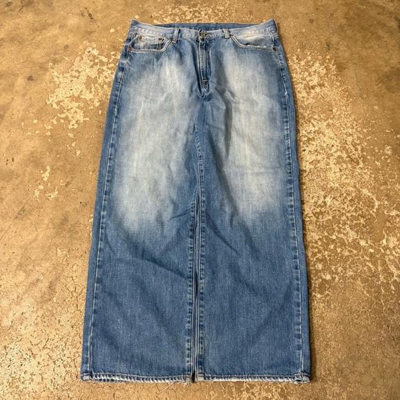 Lucky Brand 181 Relaxed Baggy Blue Light Wash  Denim Jeans Men's Size 36x30 - Picture 1 of 8